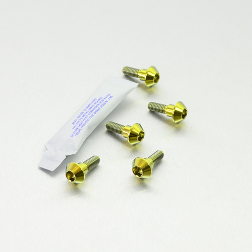Yamaha Ténéré 700 Titanium Rotor Bolt Set (Gold)